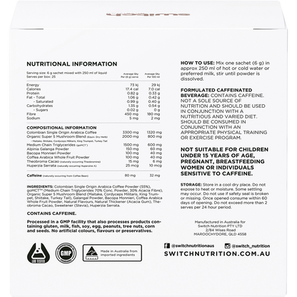 Coffee Mental Focus Elixir Espresso Sweetened