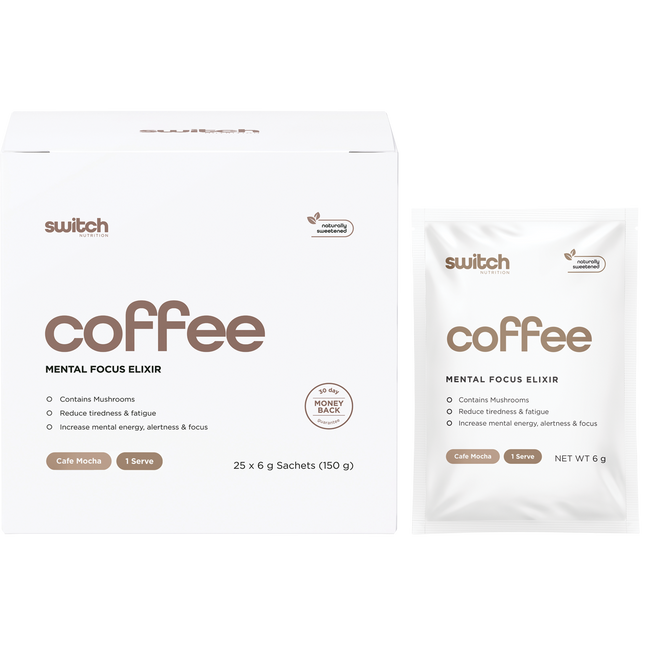 Switch Nutrition Coffee Mental Focus Elixir Cafe Mocha