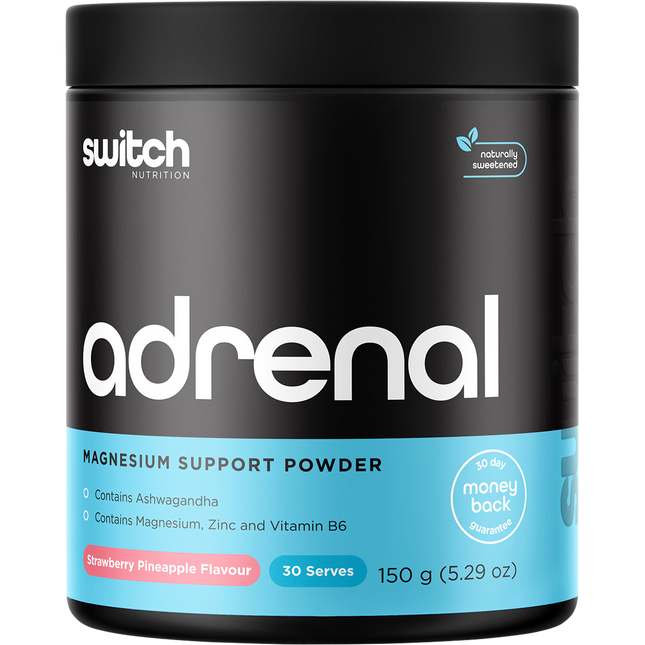 Switch Nutrition Adrenal Magnesium Support Powder Strawberry Pineapple