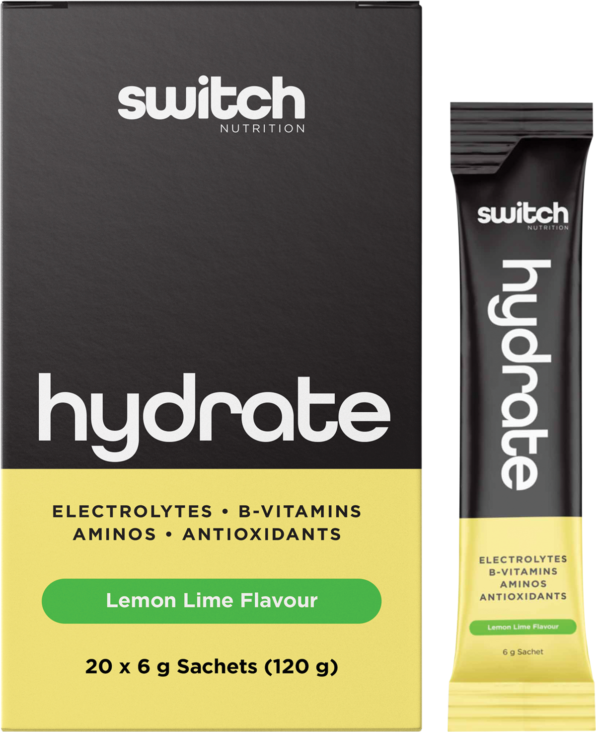 Hydrate Electrolytes No Added Sugar Lemon Lime