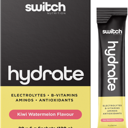 Switch Nutrition Hydrate Electrolytes No Added Sugar Kiwi Watermelon