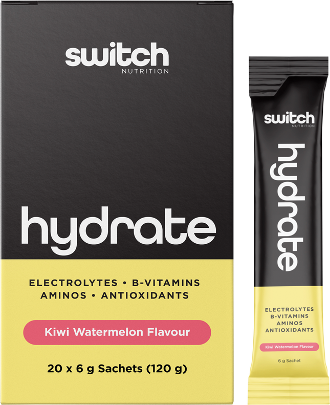 Switch Nutrition Hydrate Electrolytes No Added Sugar Kiwi Watermelon