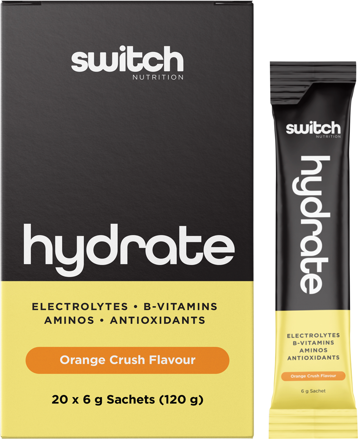 Hydrate Electrolytes No Added Sugar Orange Crush