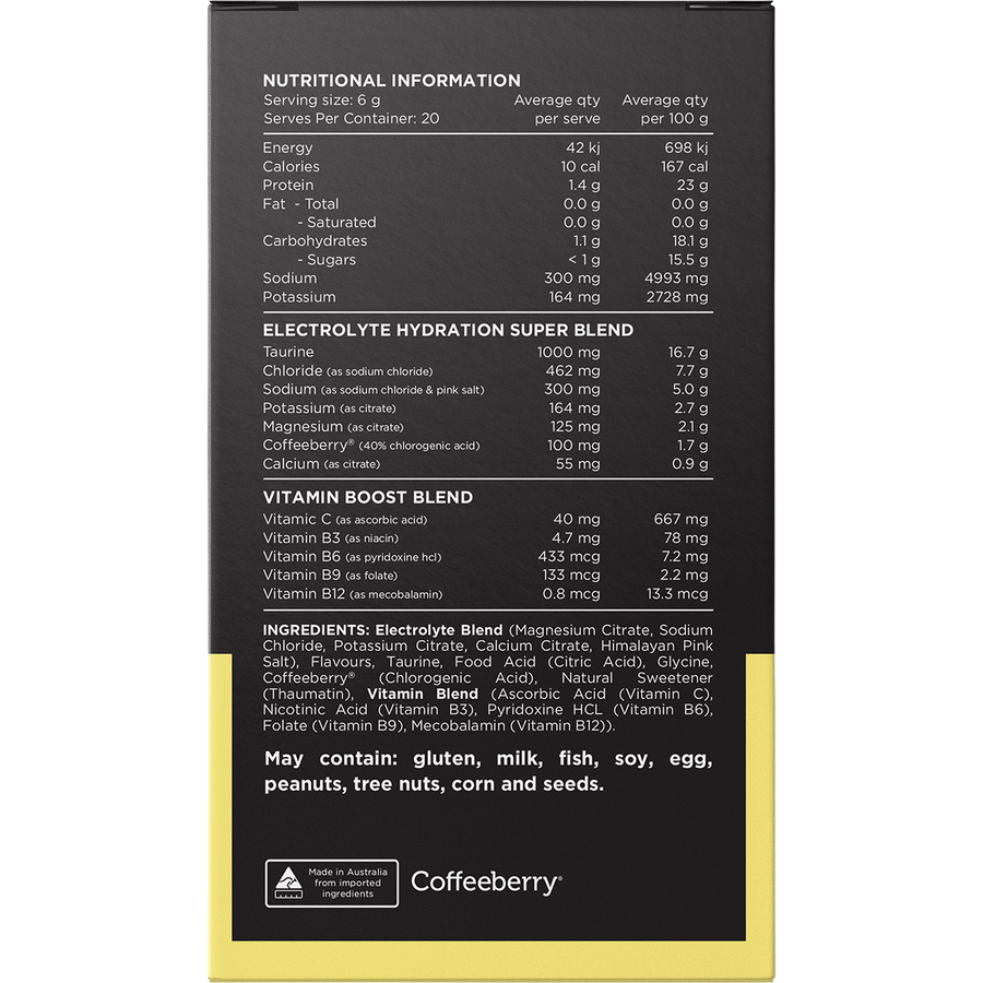 Hydrate Electrolytes No Added Sugar Mango Passionfruit