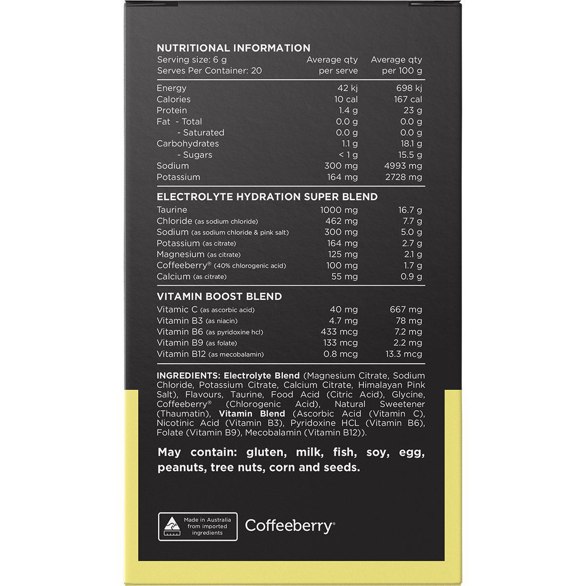 Hydrate Electrolytes No Added Sugar Mango Passionfruit