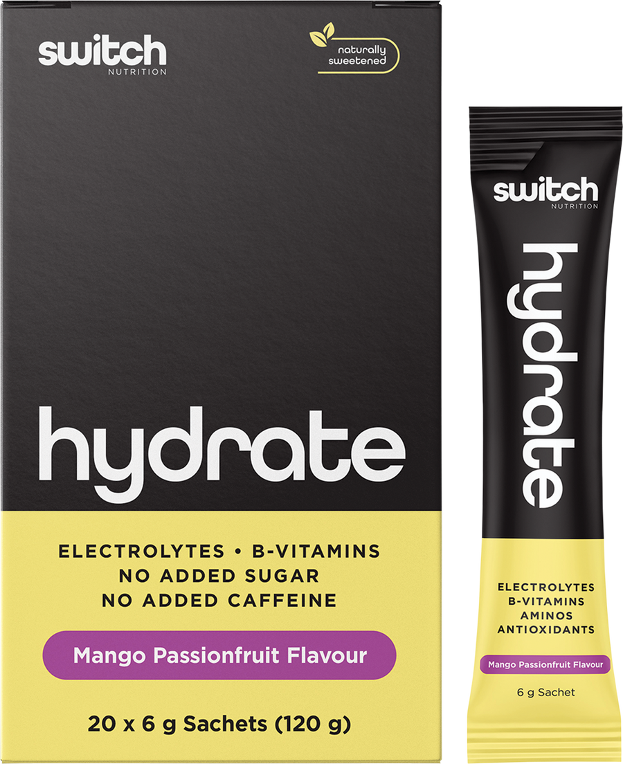 Switch Nutrition Hydrate Electrolytes No Added Sugar Mango Passionfruit