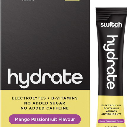 Switch Nutrition Hydrate Electrolytes No Added Sugar Mango Passionfruit