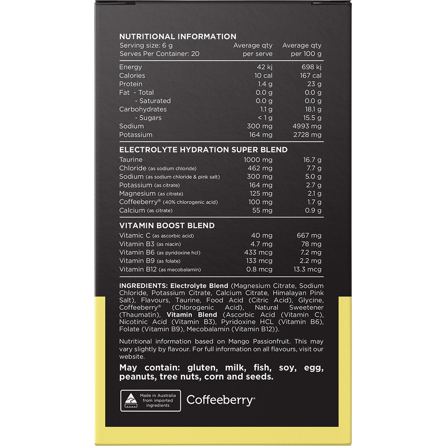 Switch Nutrition Hydrate Electrolytes No Added Sugar Assorted Flavours