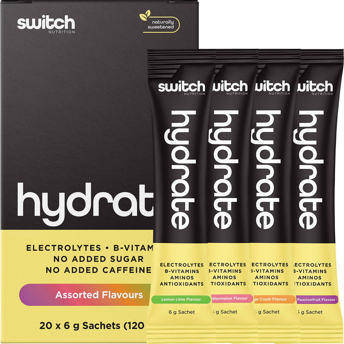 Hydrate Electrolytes No Added Sugar Assorted Flavours