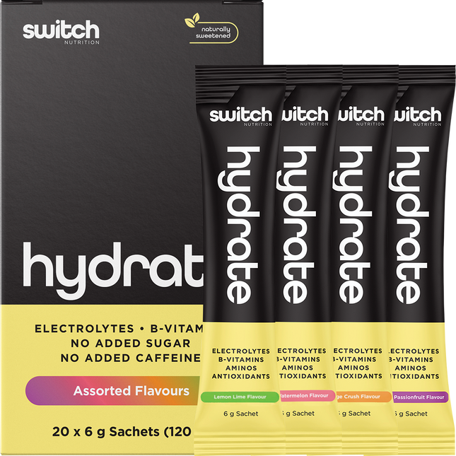 Switch Nutrition Hydrate Electrolytes No Added Sugar Assorted Flavours