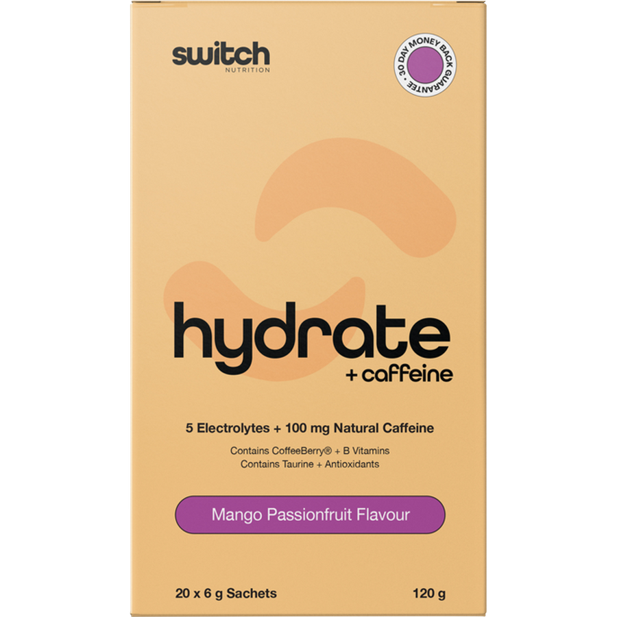 SWITCH NUTRITION Hydrate + Caffeine Mango Passionfruit Sachets
