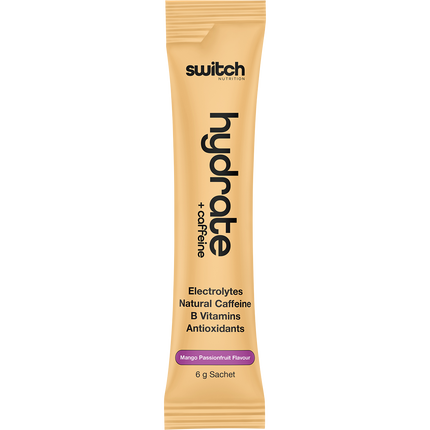 SWITCH NUTRITION Hydrate + Caffeine Mango Passionfruit Sachets