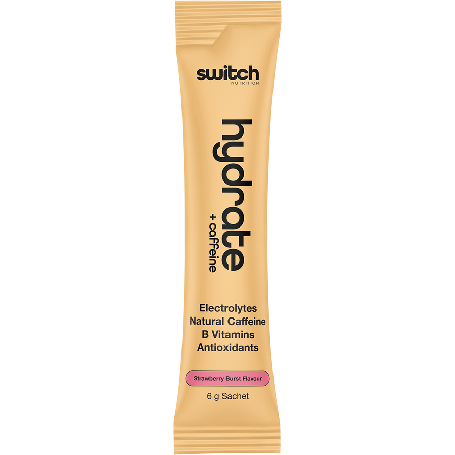 SWITCH NUTRITION Hydrate + Caffeine Strawberry Burst Sachets