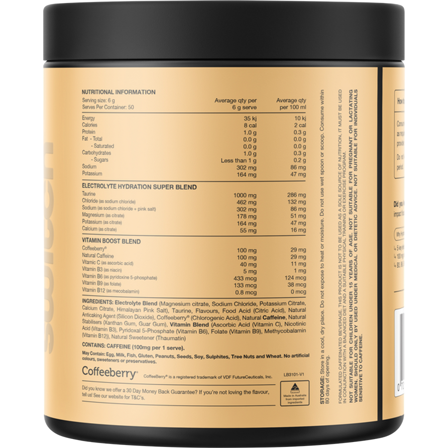 SWITCH NUTRITION Hydrate + Caffeine Strawberry Burst