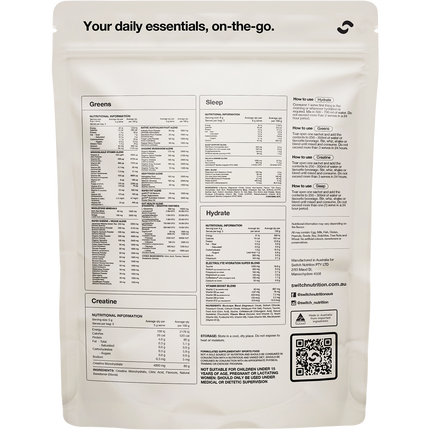 SWITCH NUTRITION Daily Essentials Sachets