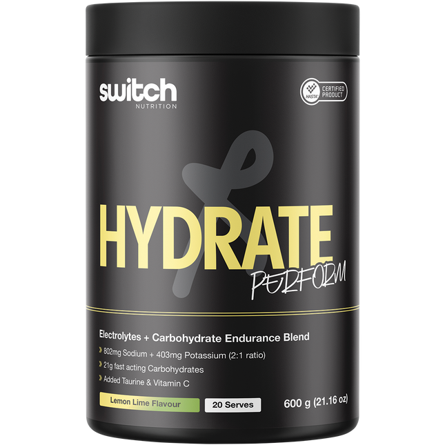Switch Nutrition Perform Hydrate Electrolytes & Carbs Lemon Lime
