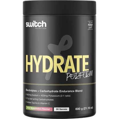 Hydrate Perform Electrolytes & Carbs Kiwi Watermelon