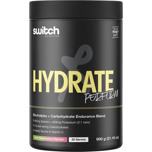 Hydrate Perform Electrolytes & Carbs Kiwi Watermelon