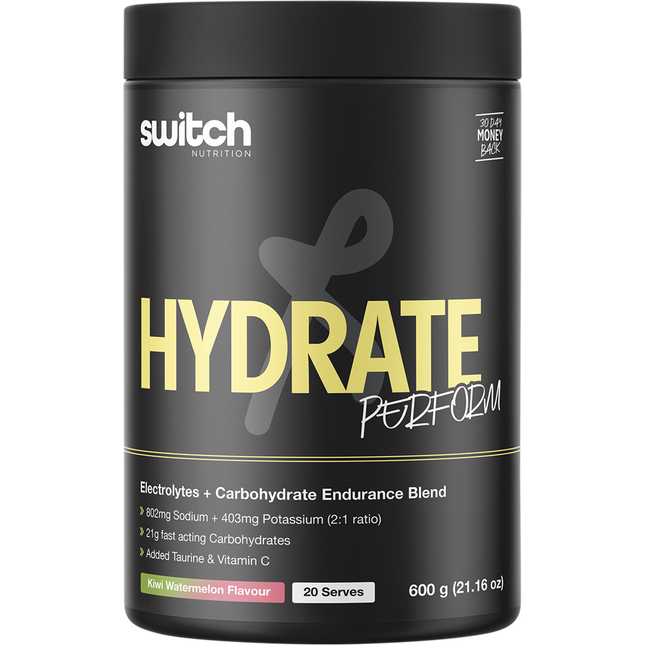 Hydrate Perform Electrolytes & Carbs Kiwi Watermelon