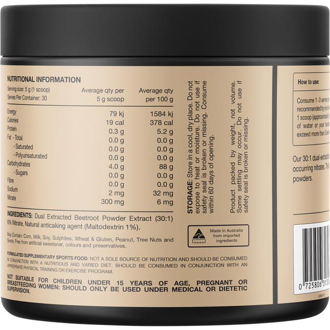 Switch Nutrition Beetroot Triple Strength 6% Nitrate 30:1 Dual Extract