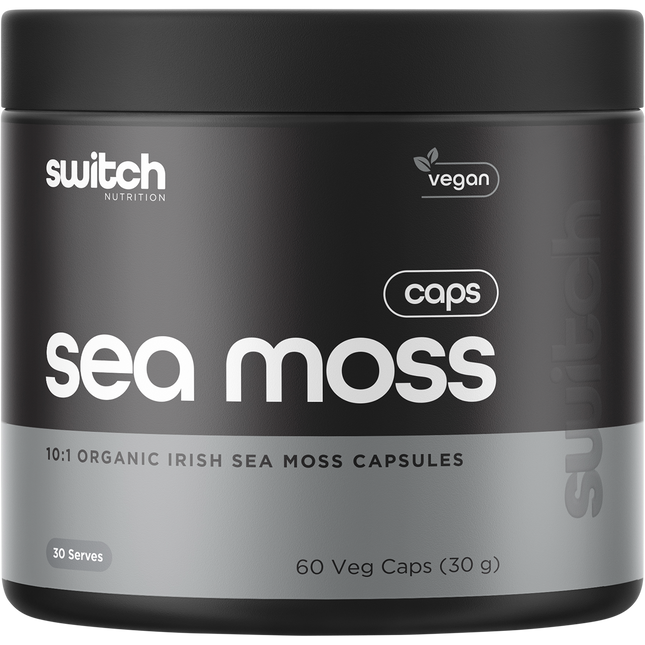Switch Nutrition Sea Moss 10:1 Organic Irish Sea Moss Capsules