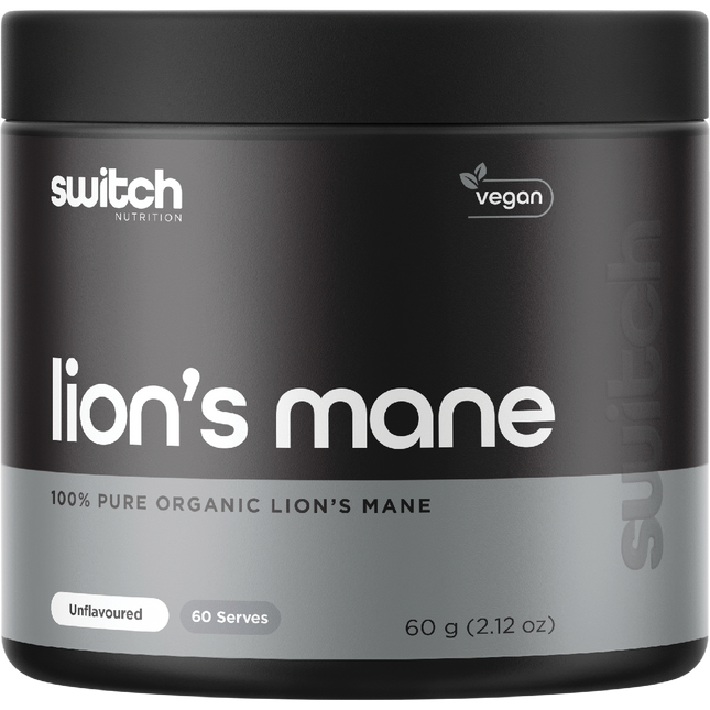 Switch Nutrition Lion's Mane 100% Pure Organic Unflavoured
