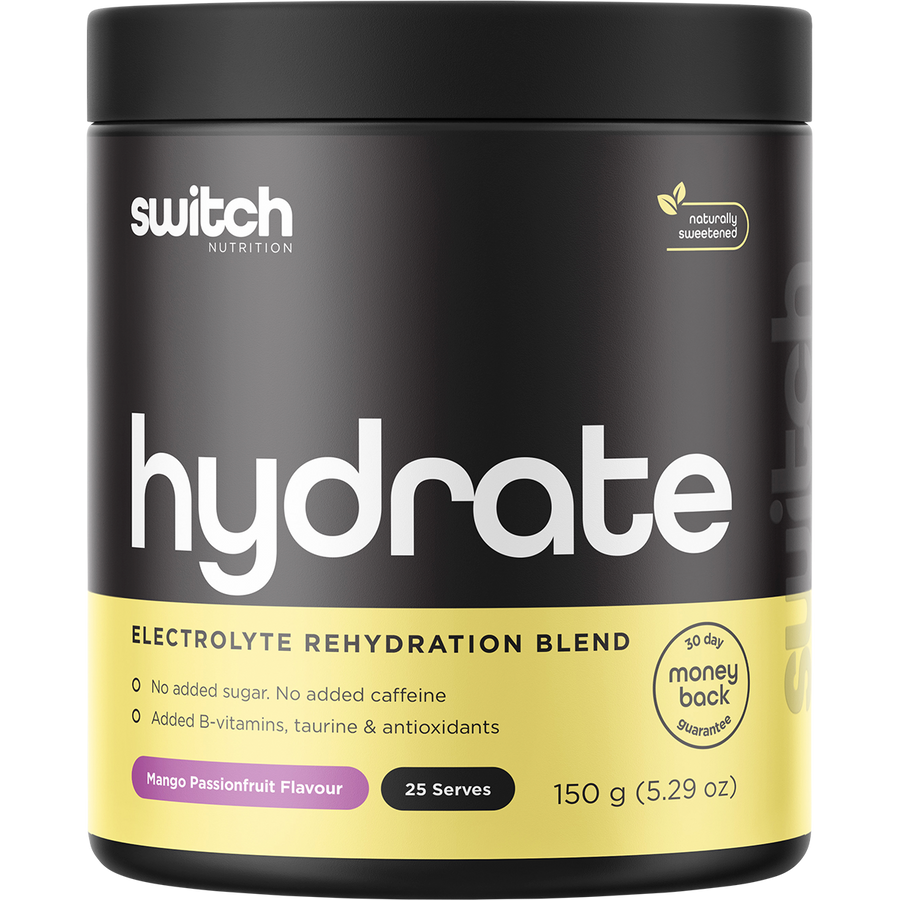 Switch Nutrition Hydrate Electrolytes No Added Sugar Mango Passionfruit