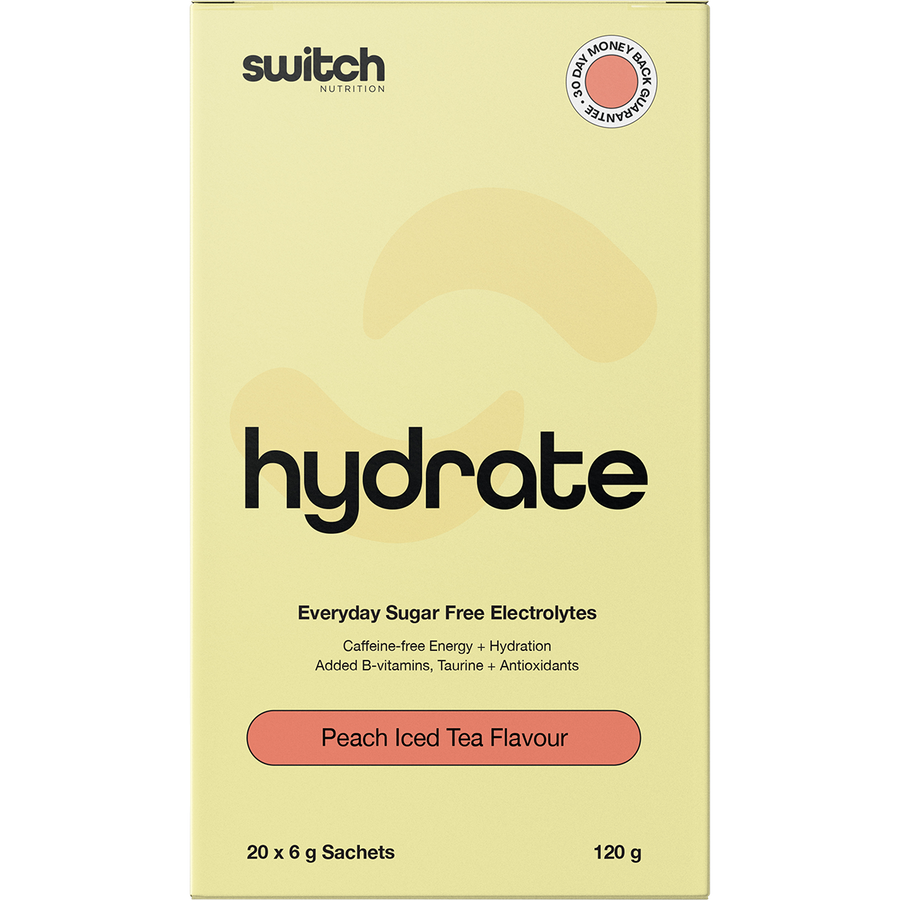 SWITCH NUTRITION Hydrate Everyday Electrolytes Peach Iced Tea