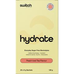 SWITCH NUTRITION Hydrate Everyday Electrolytes Peach Iced Tea