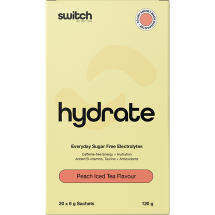 SWITCH NUTRITION Hydrate Everyday Electrolytes Peach Iced Tea