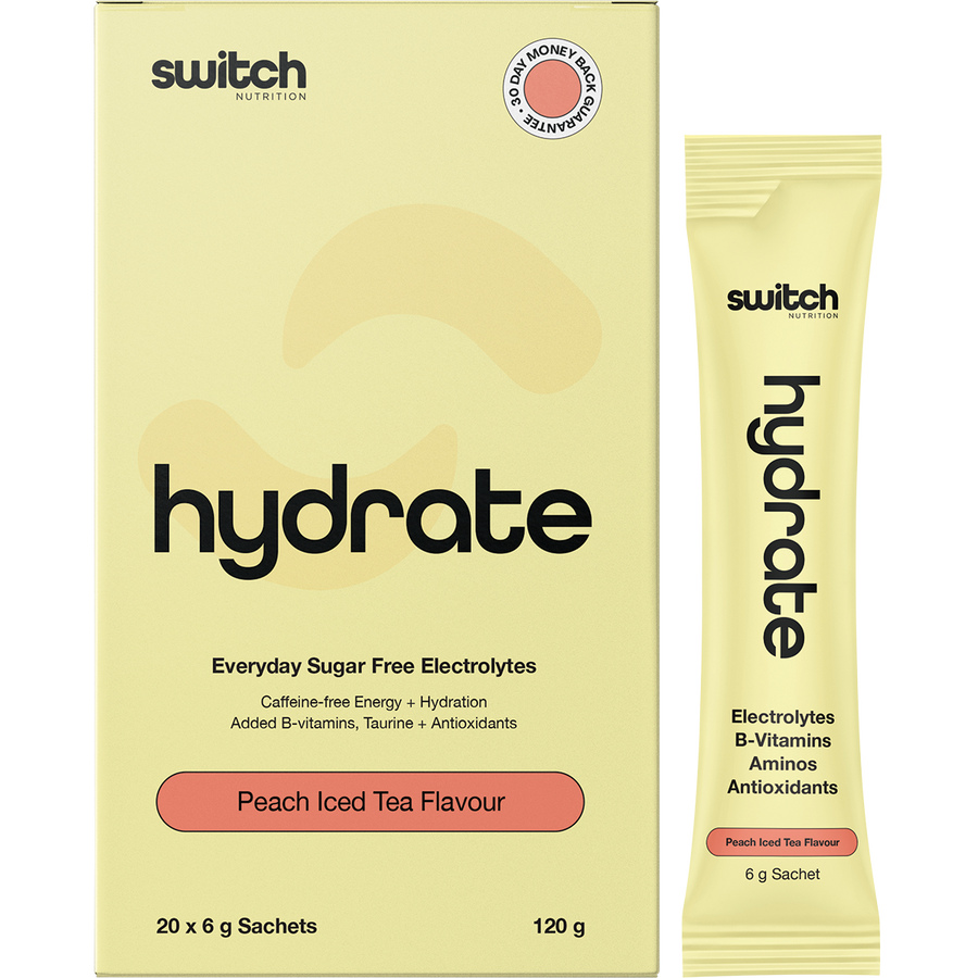 SWITCH NUTRITION Hydrate Everyday Electrolytes Peach Iced Tea