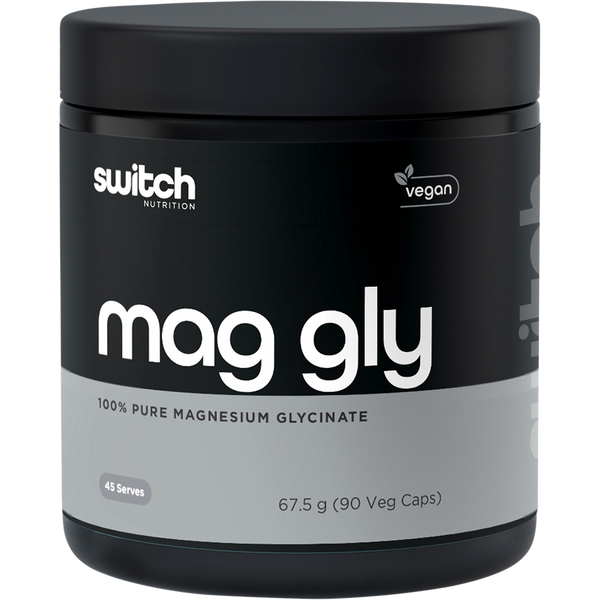 Switch Nutrition Mag Gly magnesium glycinate 90 capsule tub front