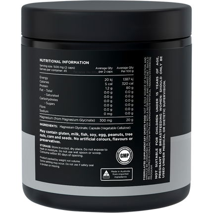 Mag Gly 100% Pure Magnesium Glycinate