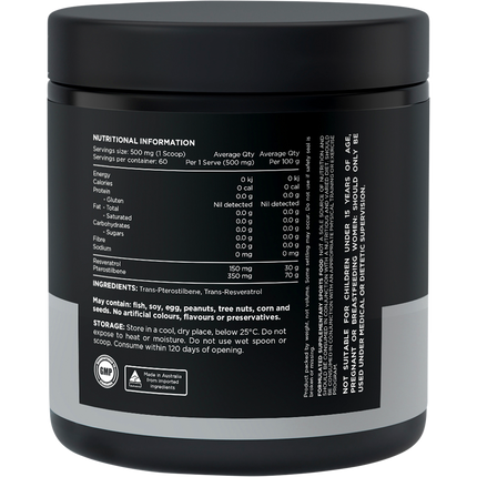 Switch Nutrition Resveratrol + Pterostilbene Unflavoured