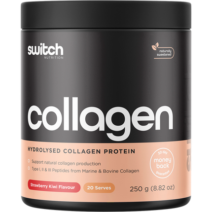 Hydrolysed Collagen Protein Strawberry Kiwi