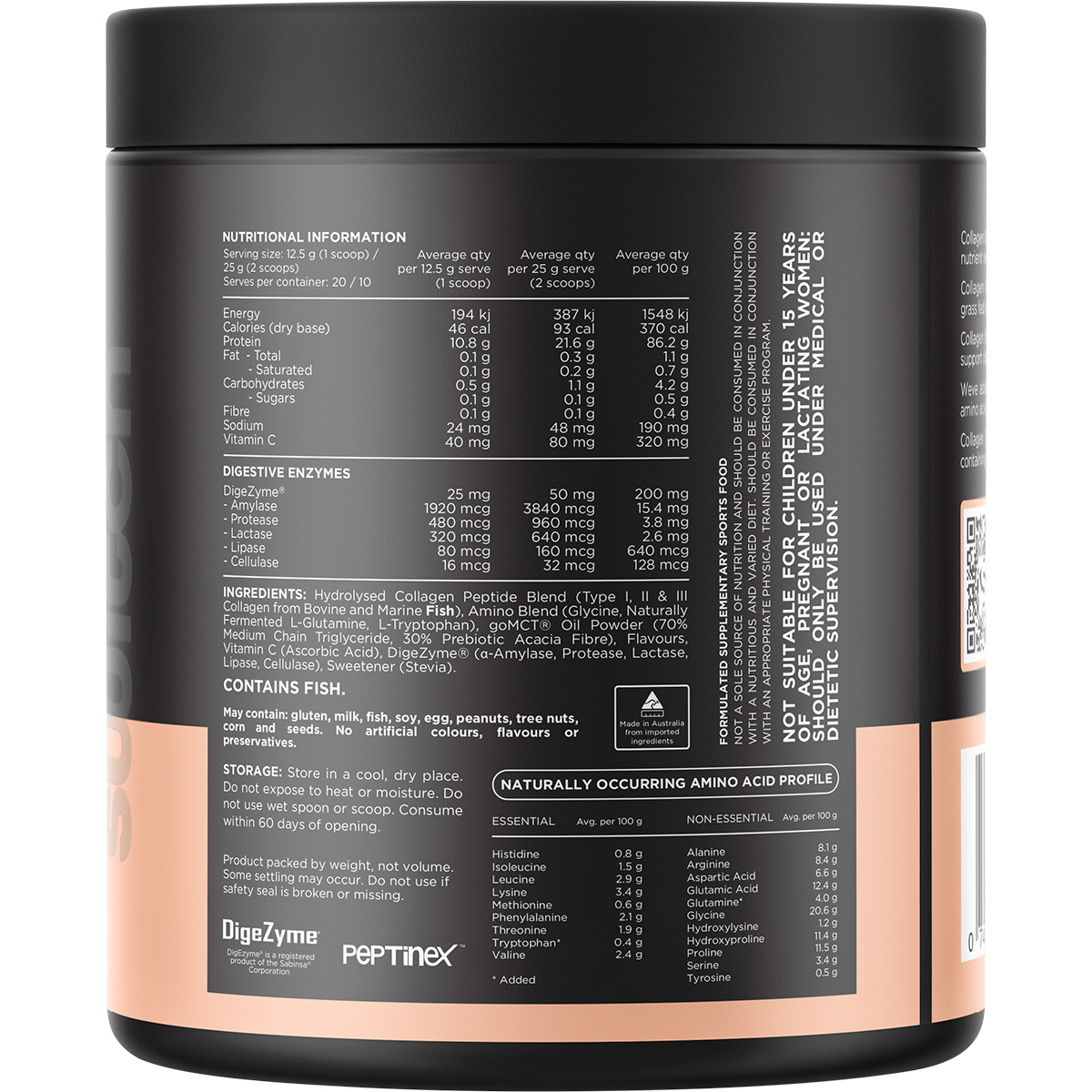 Hydrolysed Collagen Protein Mango Pineapple
