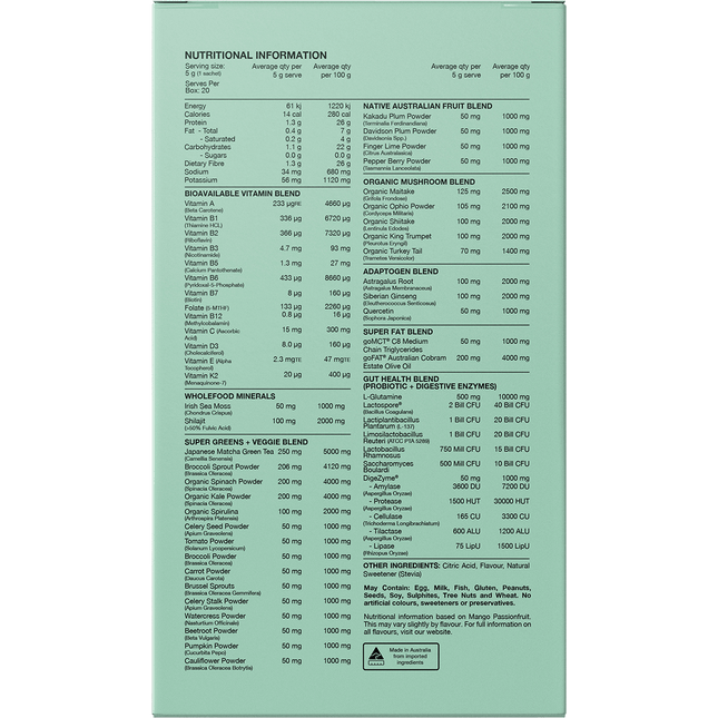Switch Nutrition Greens Sachets Assorted Flavours