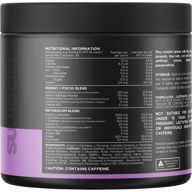 Switch Nutrition Thermal Thermogenic Energy Formula Strawberry Burst