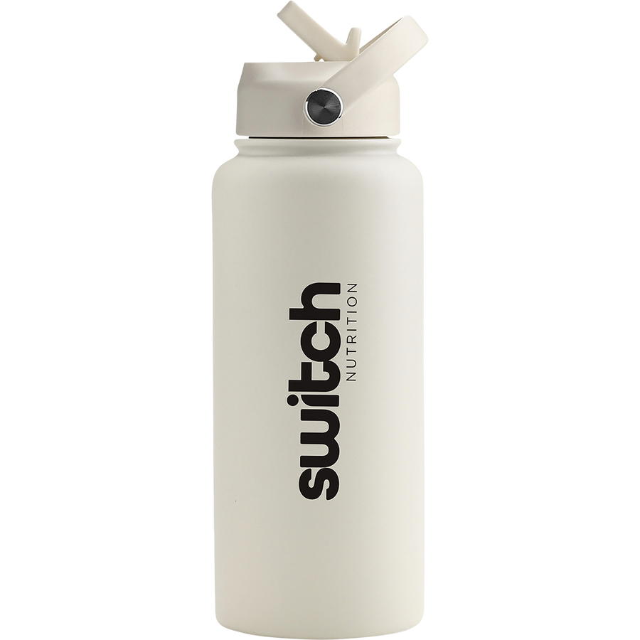 Switch Nutrition Stainless Steel Water Bottle Beige