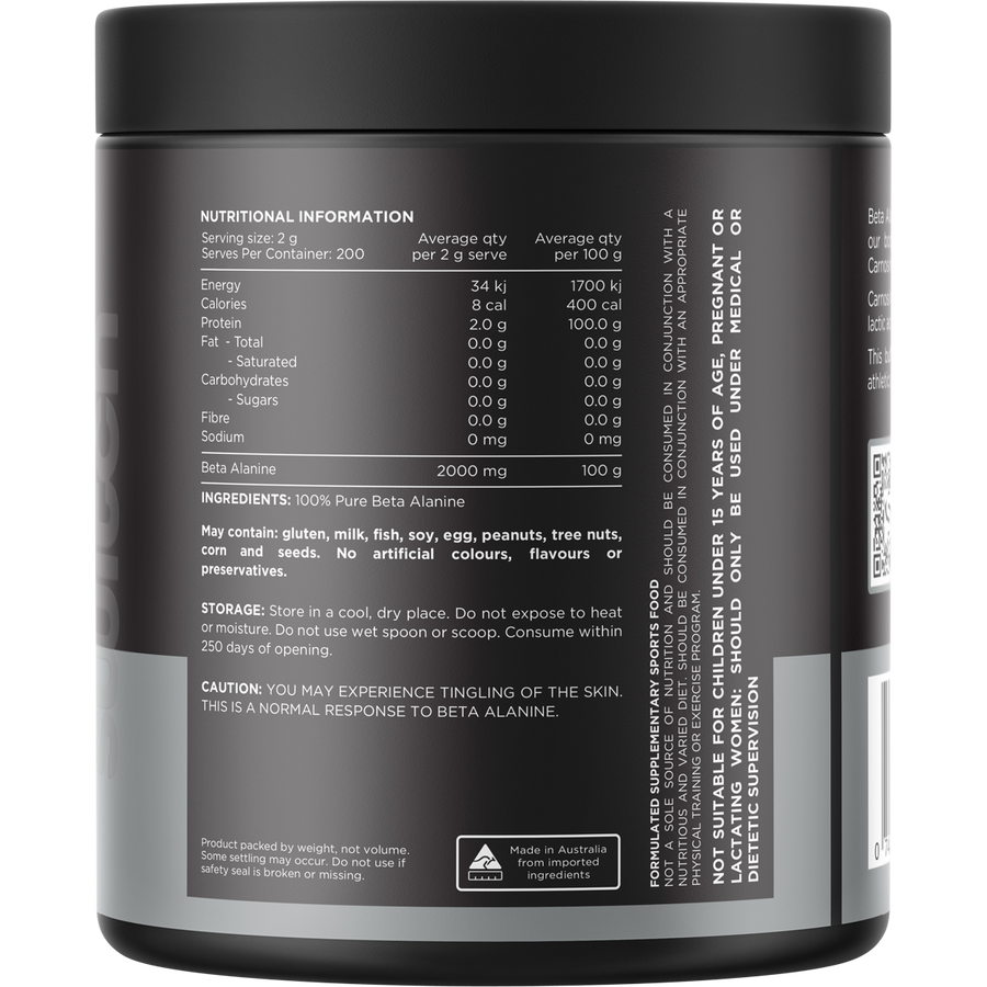 Switch Nutrition Beta Alanine Powder 100% Pure Unflavoured