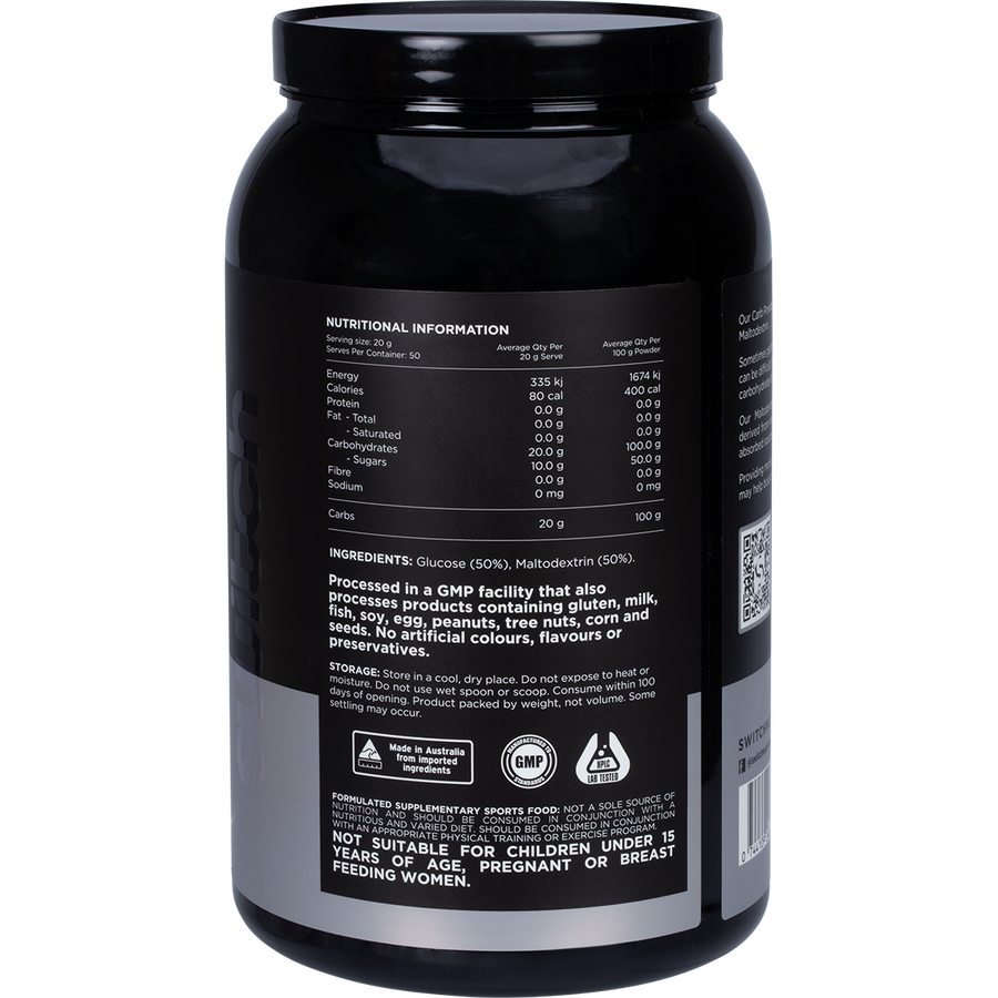 Switch Nutrition Carbs 100% Pure Carbohydrates Unflavoured