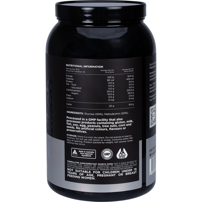 Switch Nutrition Carbs 100% Pure Carbohydrates Unflavoured