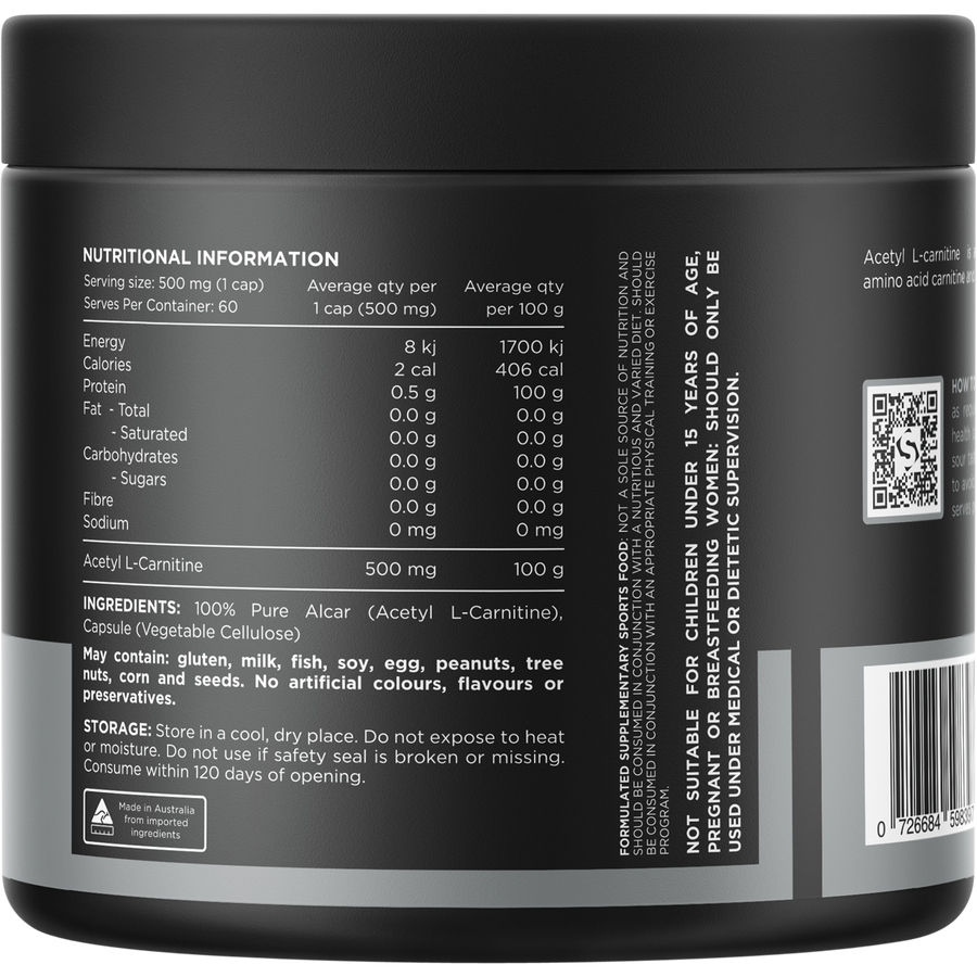 Switch Nutrition Alcar 100% Pure Acetyl L-Carnitine