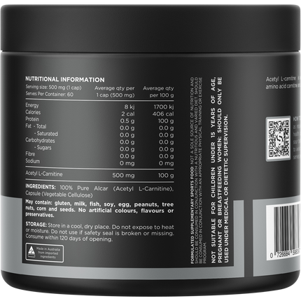 Alcar 100% Pure Acetyl L-Carnitine