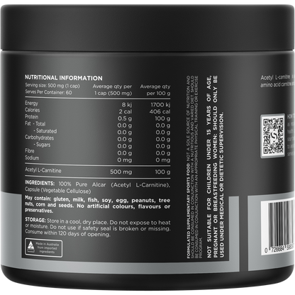 Alcar 100% Pure Acetyl L-Carnitine