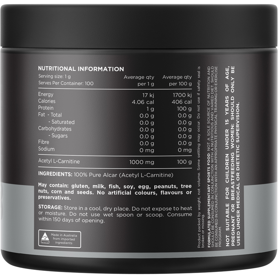 Switch Nutrition Carnitine 100% Pure Acetyl L-Carnitine Unflavoured