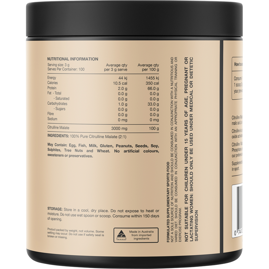 Switch Nutrition Citrulline 100% Pure Citrulline Unflavoured