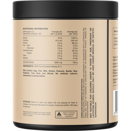 Citrulline 100% Pure Citrulline Unflavoured