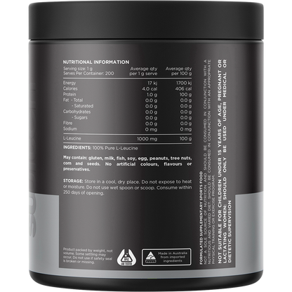 Leucine 100% Pure L-Leucine Unflavoured