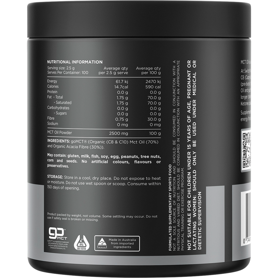 MCT Oil 100% Pure Unflavoured